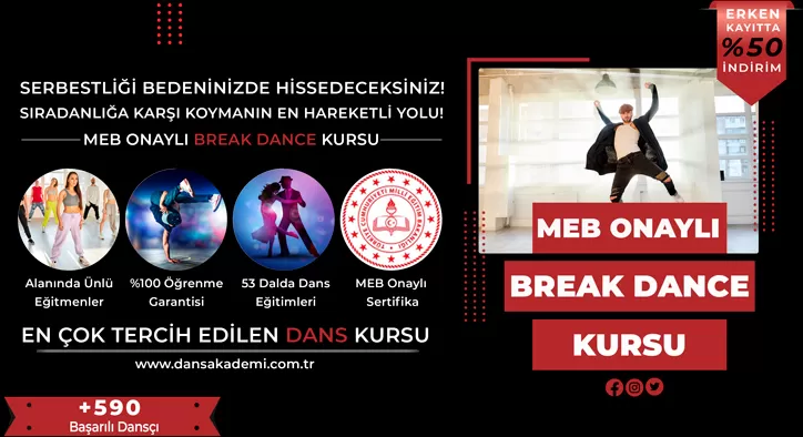 Break Dance Kursu Fiyatları – Erken Kayıtta %50 İndirim